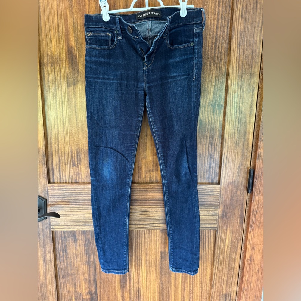 Express Dark Blue Skinny Jeans